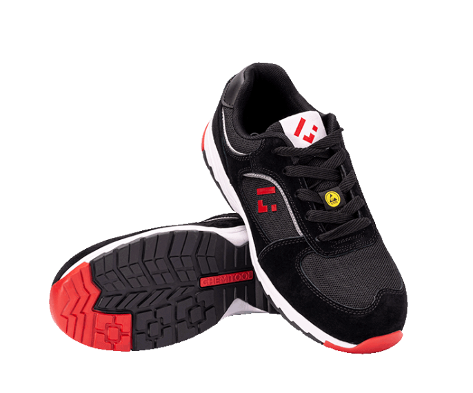 SAPATO SEGURANÇA DESPORTIVO DAYTONA CAMURÇA E MESH PRETO S3 HRO ESD #41
